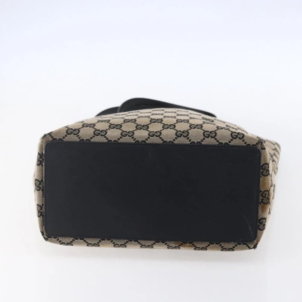 GUCCI GG Canvas Tote Bag Beige Gold - Picture 5 of 15